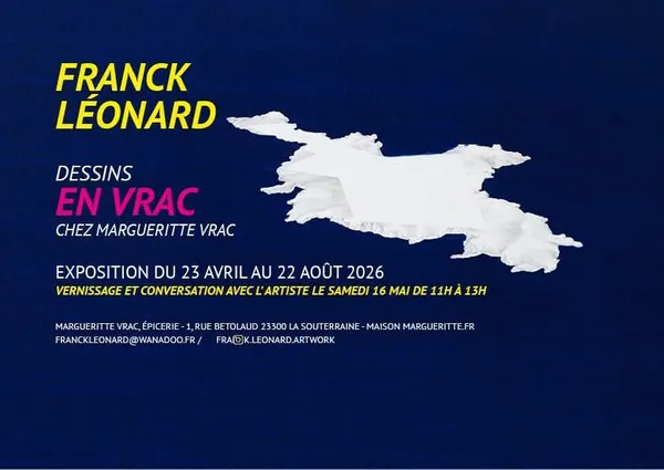 Franck Léonard, dessins en vrac à la Maison Margueritte vrac