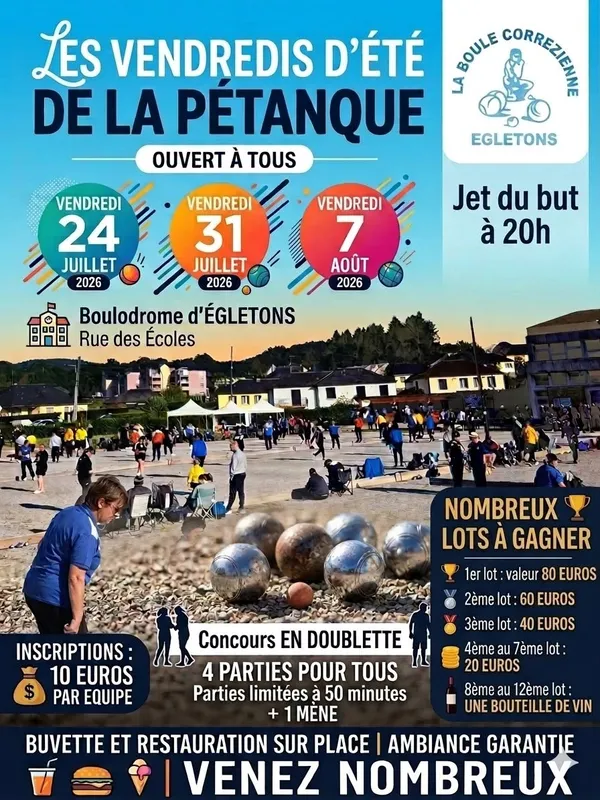 Les vendredis d'été de la pétanque