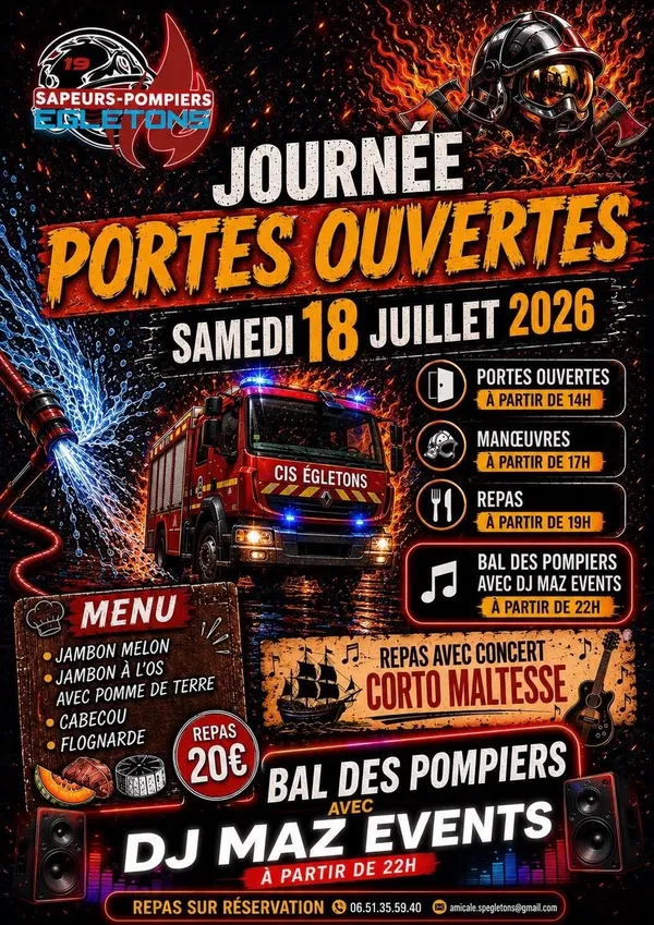 Portes ouvertes et bal des pompiers