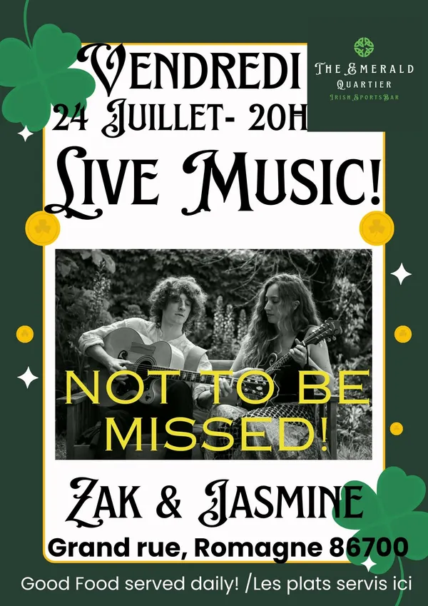 Live Music : Zak & Jasmine