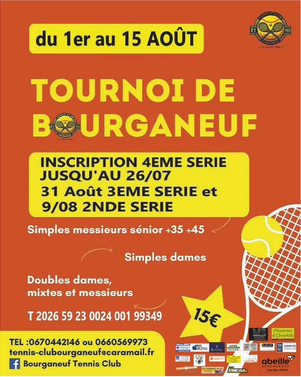Tournoi d'été Tennis Club Bourganeuf