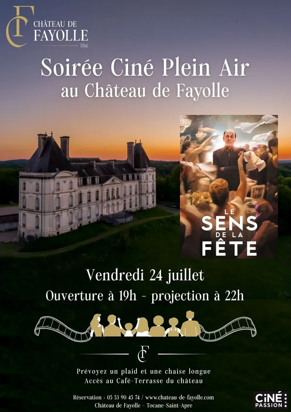 Château de Fayolle - Cinéma en plein air (Le sens de la fête)