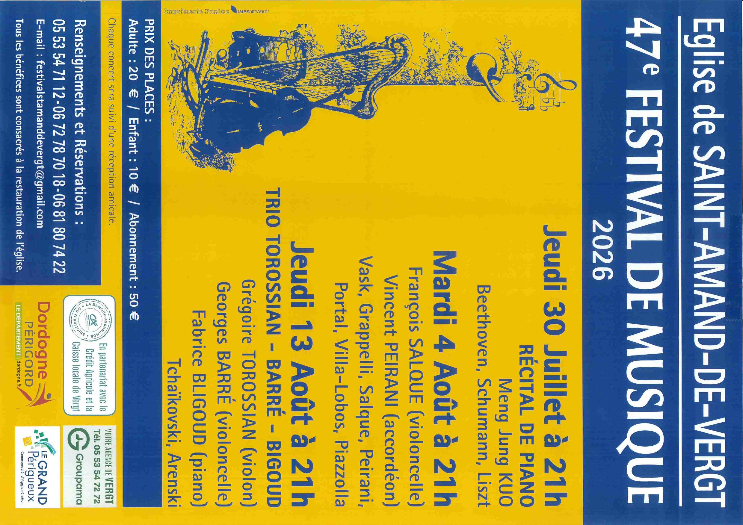 47e Festival - St Amand de Vergt - 04.08.2026