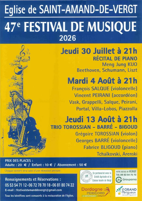 47e Festival - St Amand de Vergt - 13.08.2026