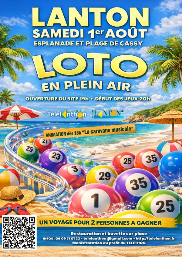 Loto du téléthon en plein air