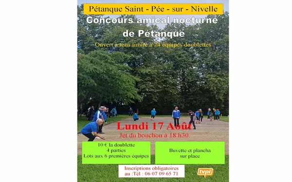Concours amical nocturne de Pétanque