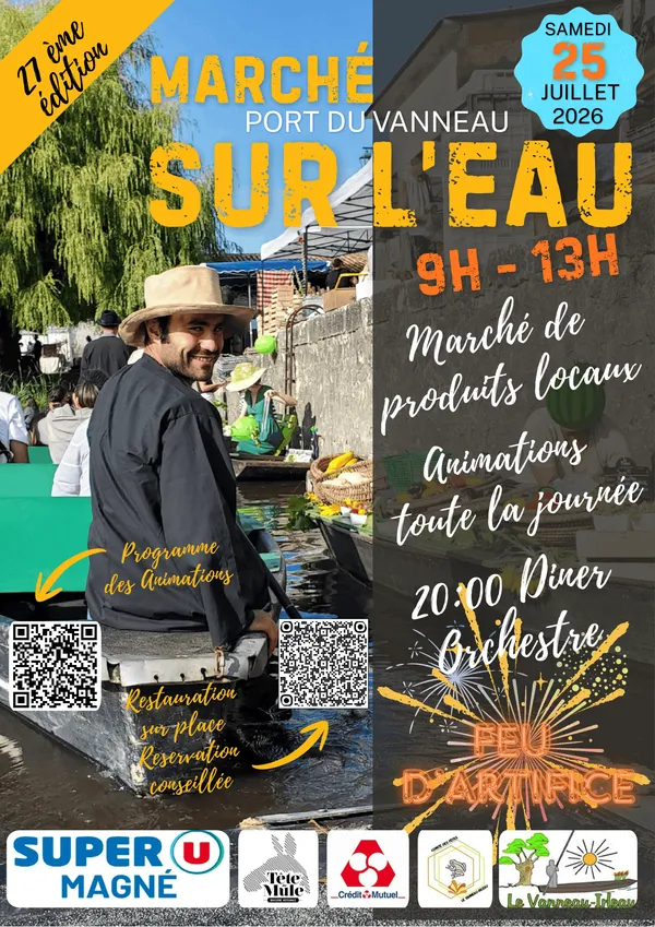 Marché sur l’eau au Vanneau-Irleau