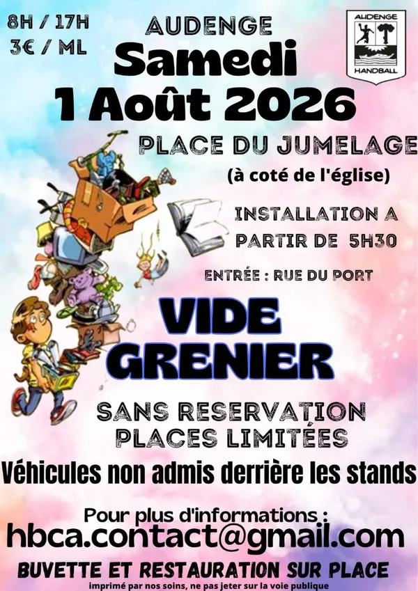 Vide grenier du handball club audengeois