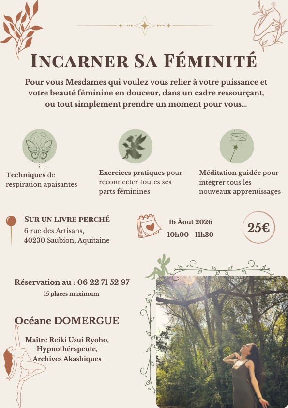 Atelier "Incarner sa féminité"
