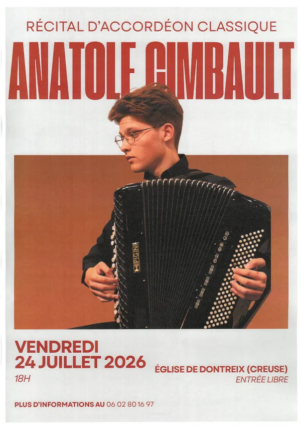 Récital d'accordéon classique par Anatole Gimbault