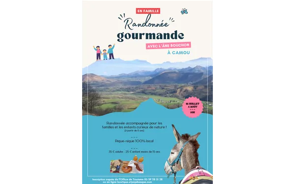Randonnée gourmande avec l'âne Bouchon