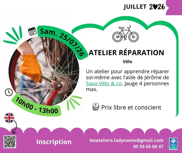 Atelier réparation vélo