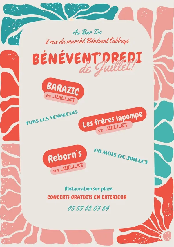 BénéventDredi : concert avec Reborn's