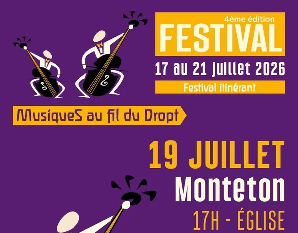 4ᵉ édition du Festival itinérant "Musiques au fil du Dropt" Concert à l'église à Monteton