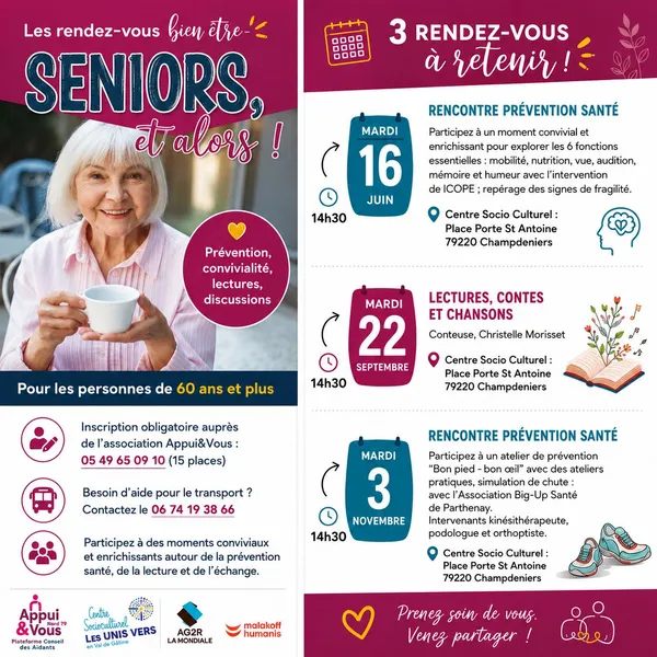 CSC : Les rendez-vous bien être Seniors
