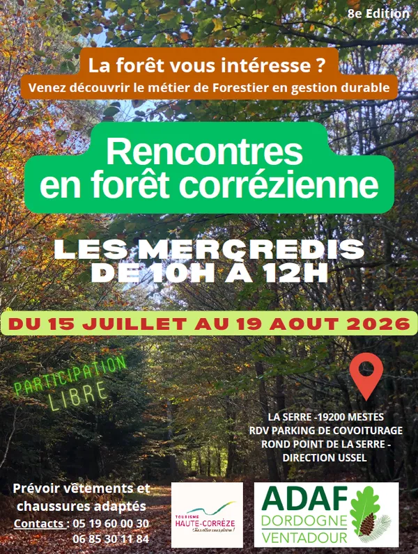 Rencontres en forêt corrézienne avec des forestiers
