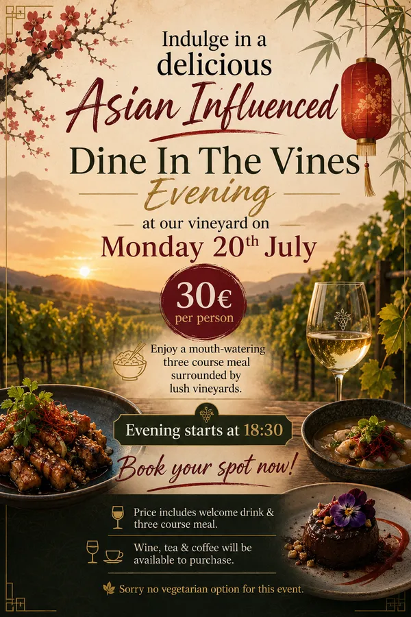 Soirée dîner dans les vignes aux saveurs d'Asie