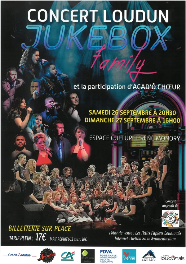 Juke Box Family et la participation d'Acad'ô Choeur en concert