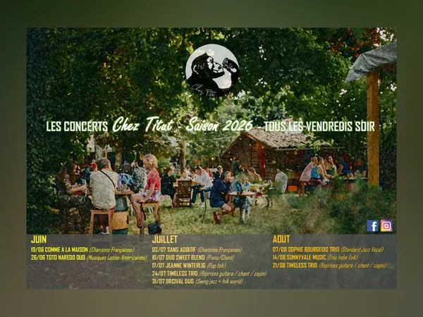 Concerts Chez Titut les vendredis soir
