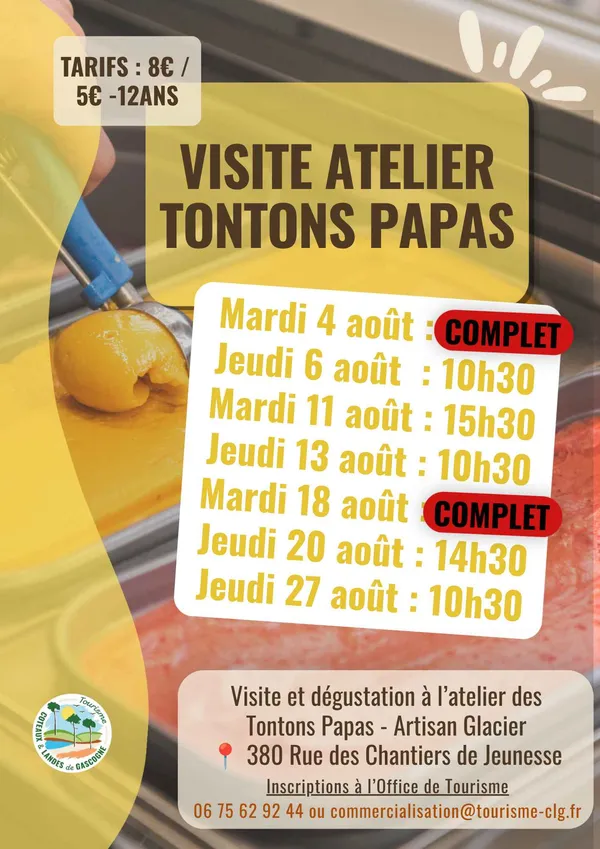 Visite de l'atelier des Tontons Papas du 04-08 - COMPLET