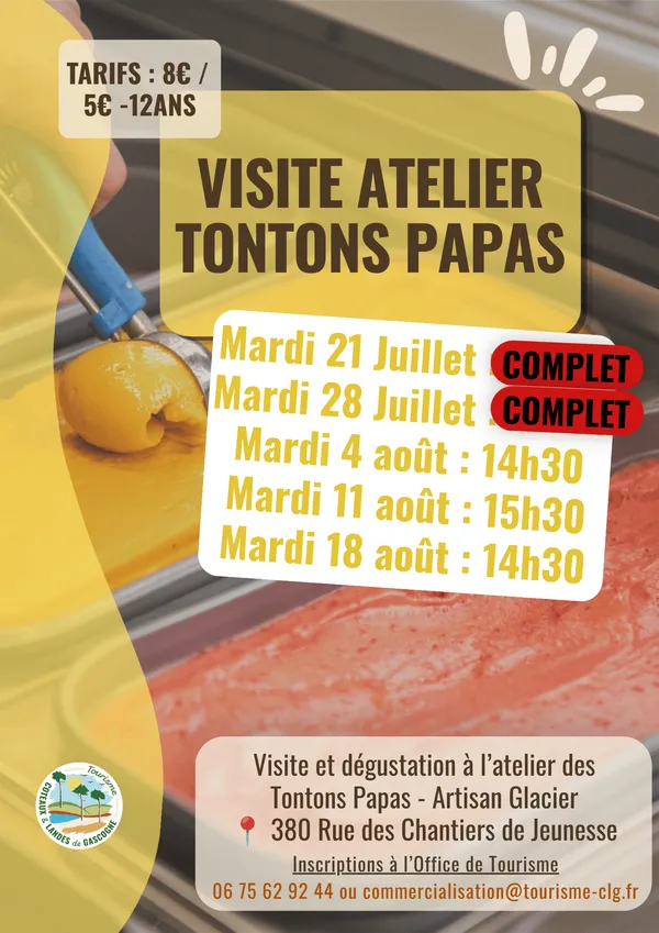 Visite de l'atelier des Tontons Papas - COMPLET
