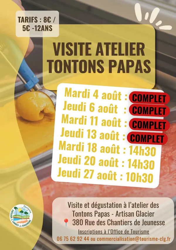Visite de l'atelier des Tontons Papas