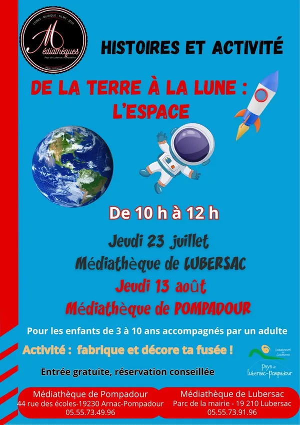 Histoires et activité : De la Terre à la Lune : l'Espace