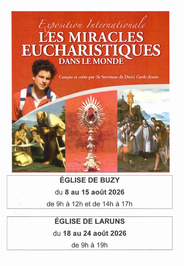 Exposition : Les miracles eucharistiques dans le monde
