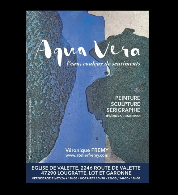 Exposition de Véronique Frémy : Aqua Vera, l'eau couleur de sentiment