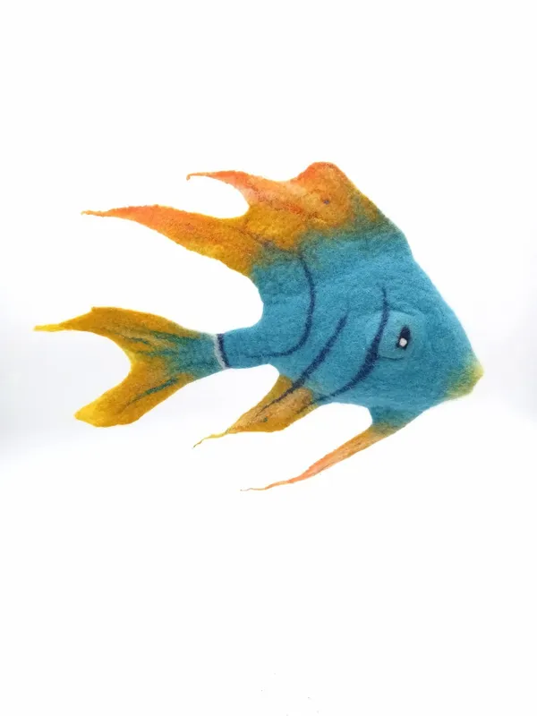 Atelier de laine feutrée : poisson tropical