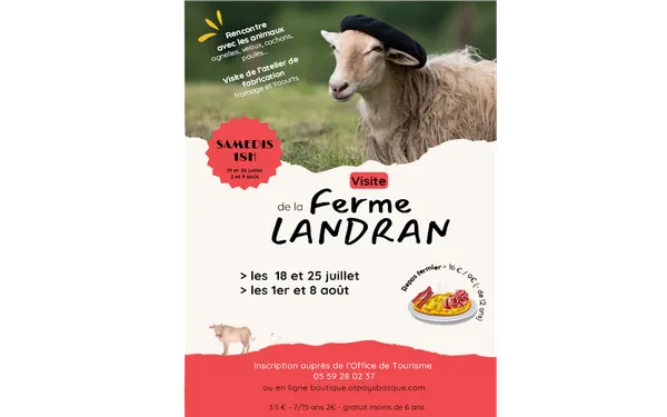 Visite de la ferme Landran et repas fermier