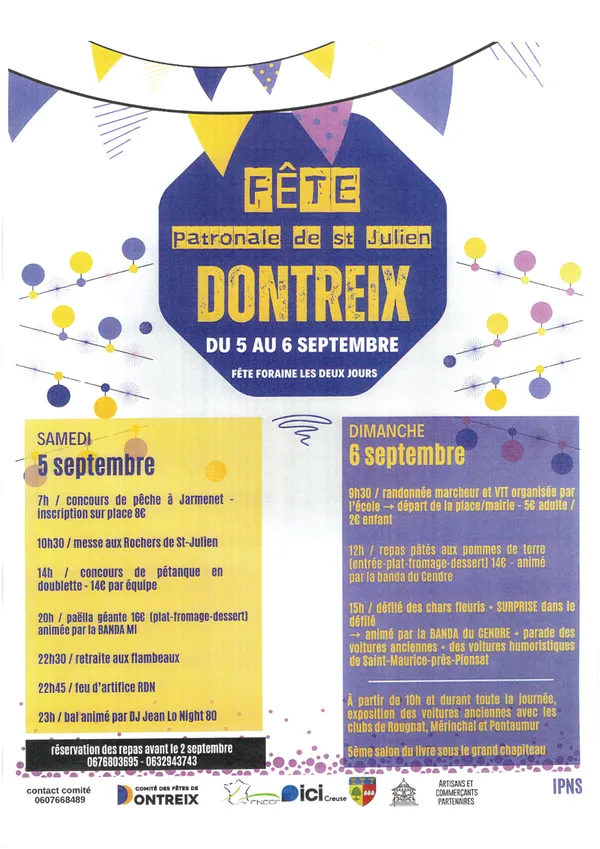 Fête Patronale de St Julien à Dontreix