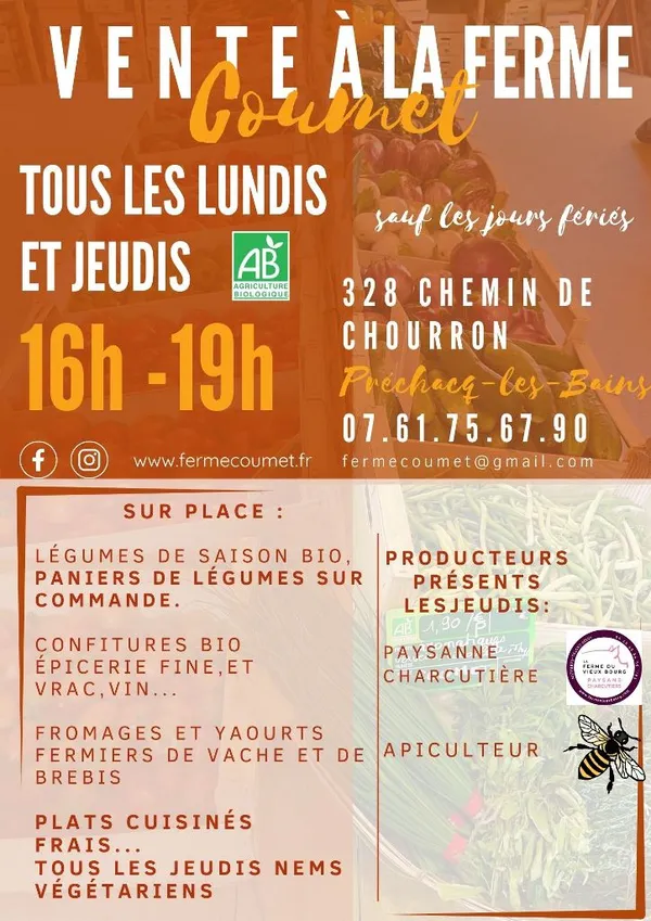 Marché vente à la ferme
