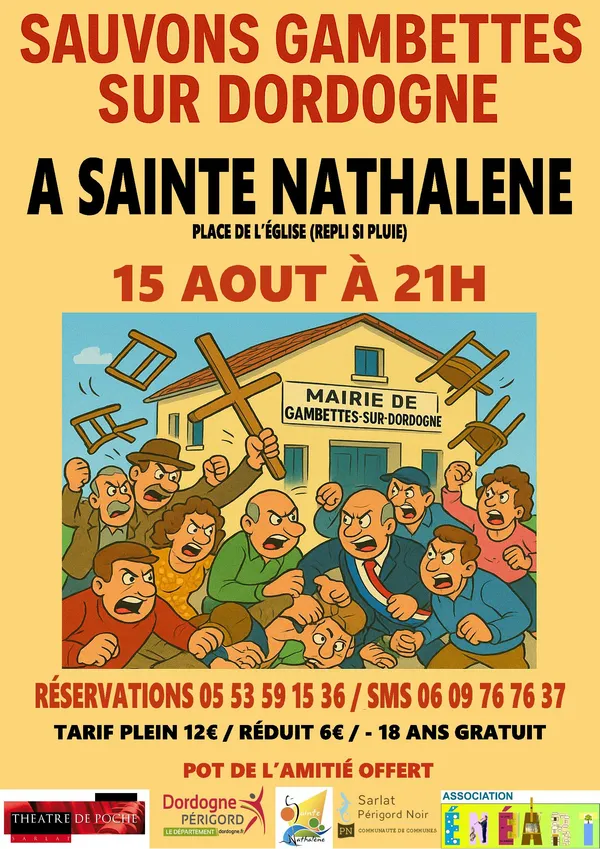 Théâtre : "Sauvons Gambettes-sur-Dordogne"