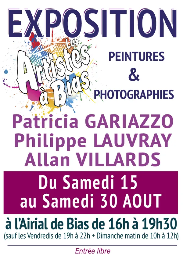 Exposition de peintures et de photographies