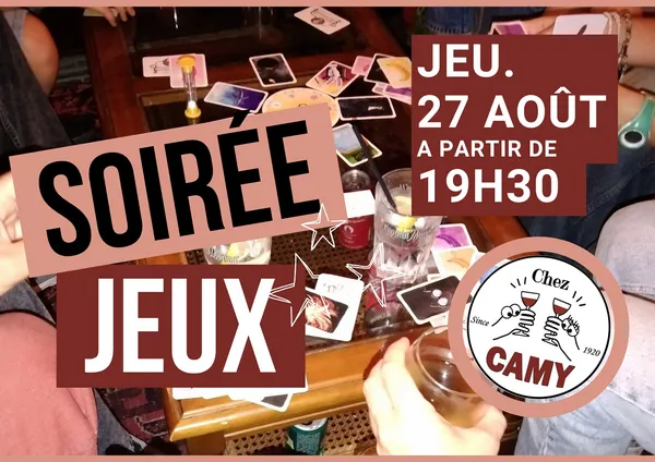 Soirée Jeux Chez Camy