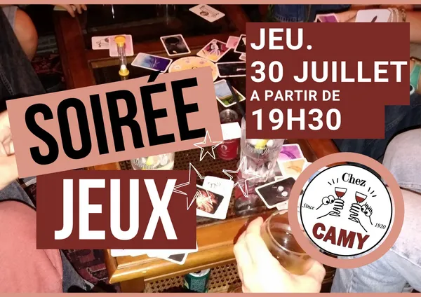 Soirée jeux Chez Camy