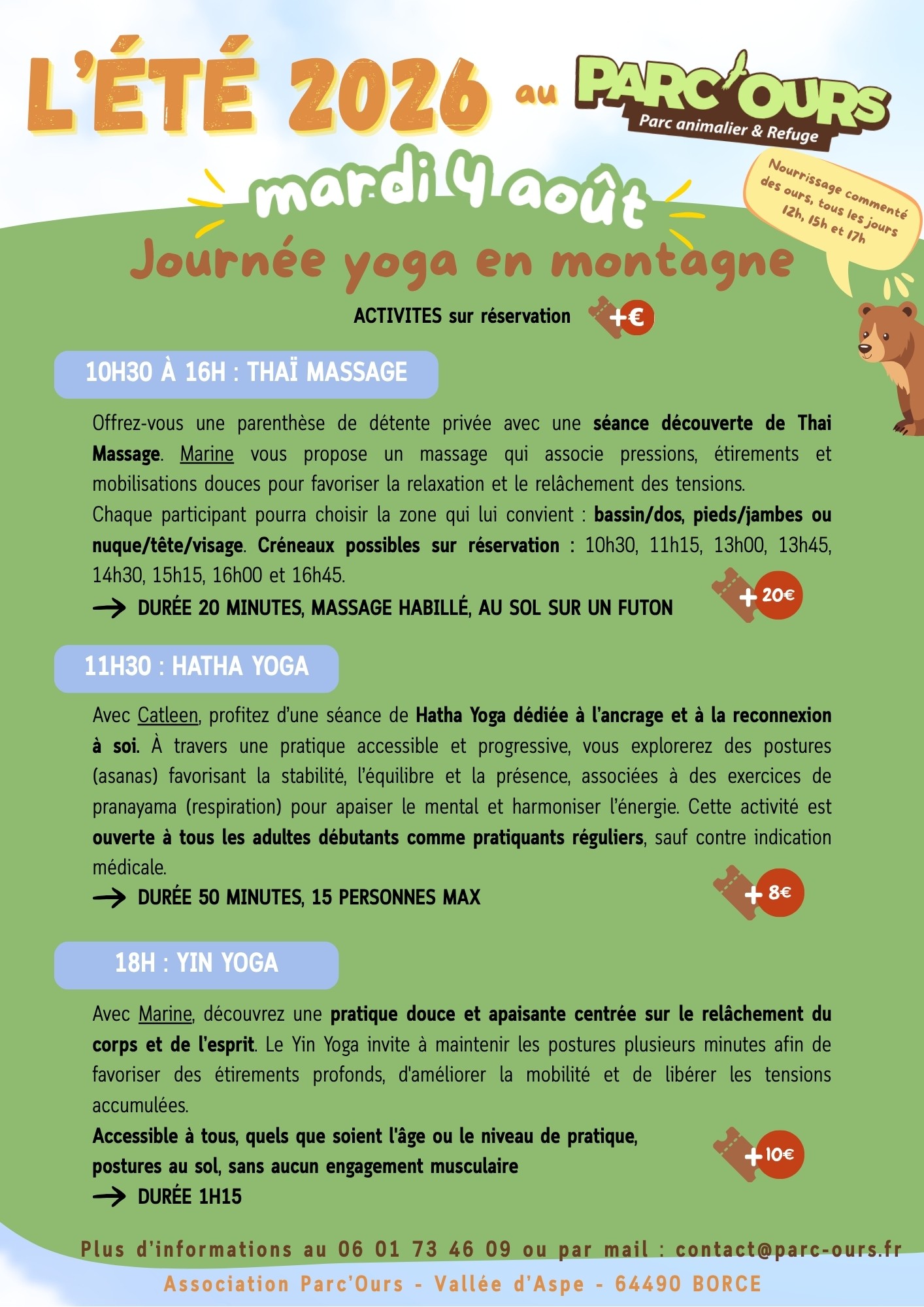 Parc'Ours - Journée yoga en montagne