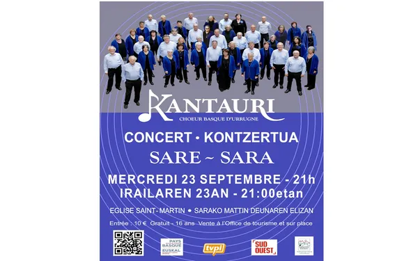 Concert de la chorale Kantauri Abesbatza