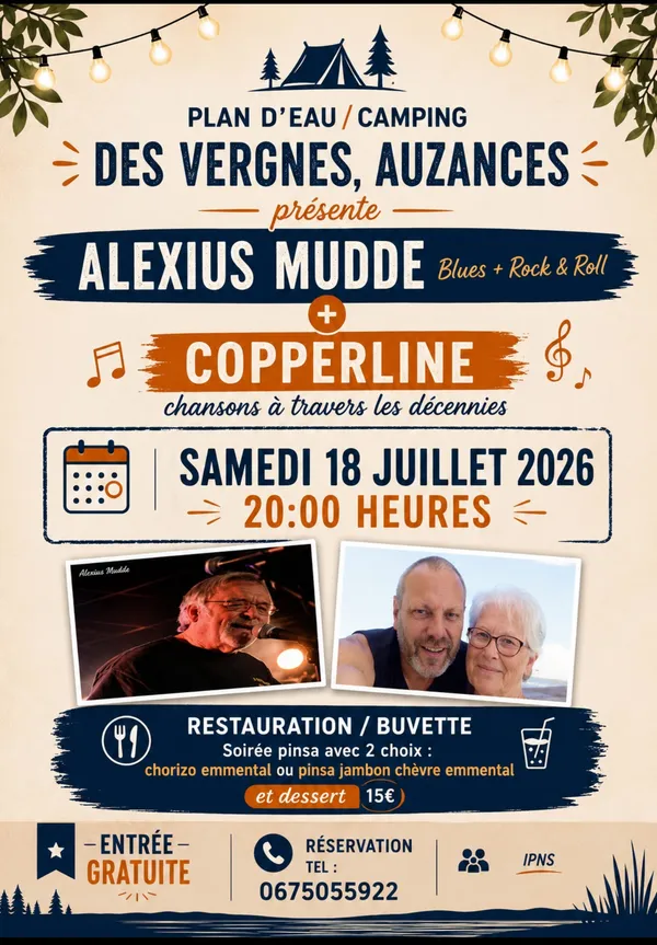 Concert au Plan d'eau des Vergnes