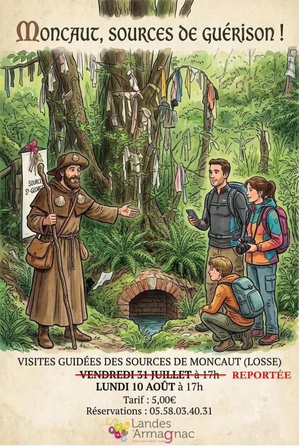 Visite guidée : Moncaut, sources de guérison !