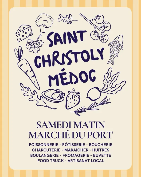 Marché de pays à Saint-Christoly-Médoc