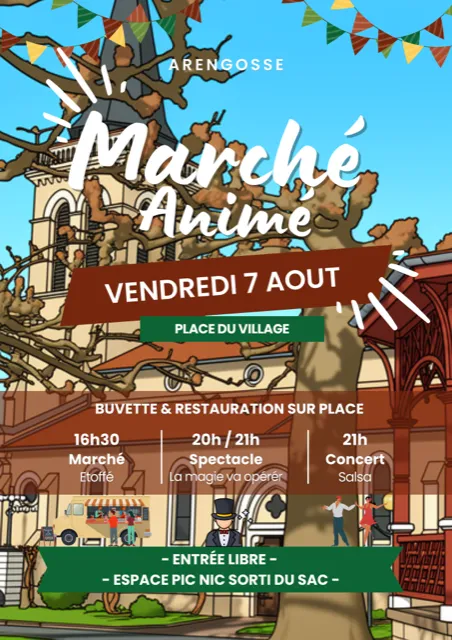 Marché animé