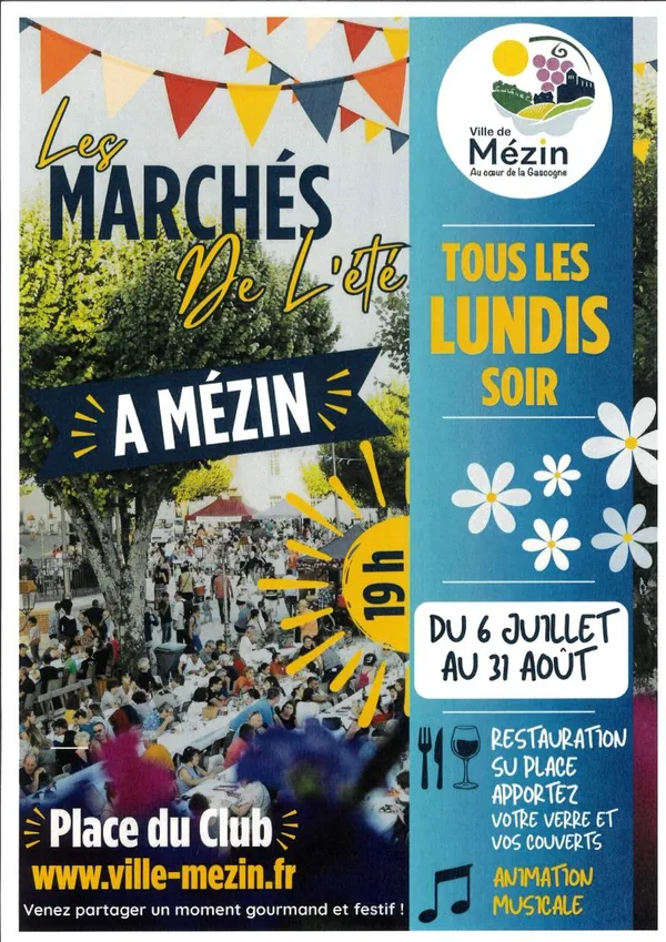 Les Marchés Gourmands de l'été à Mézin