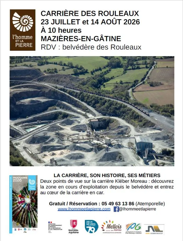 Visite de la carrière des Rouleaux
