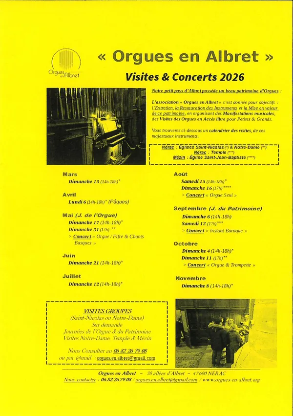 Orgues en Albret - Visite d'orgue