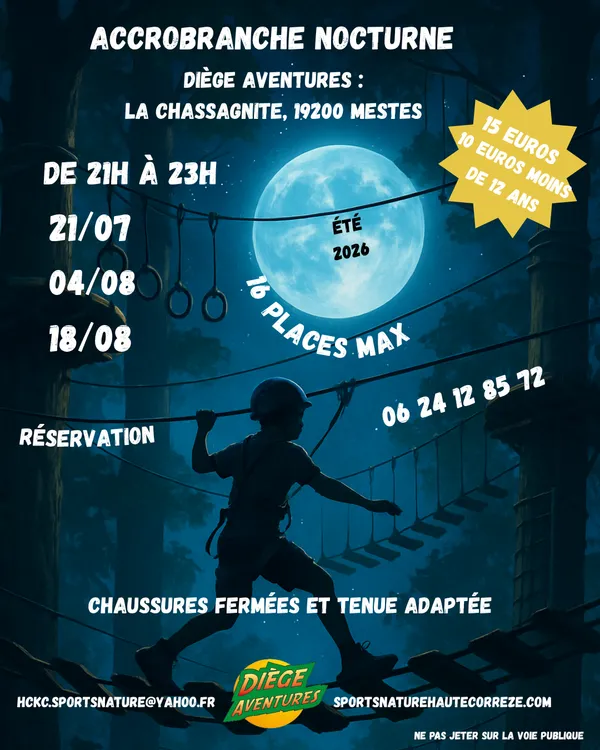 Accrobranche nocturne