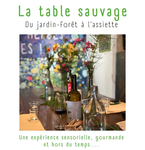 La table sauvage au Domaine les Hauts de Riquets