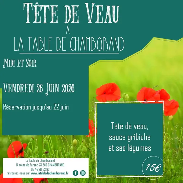 Repas Tête de Veau