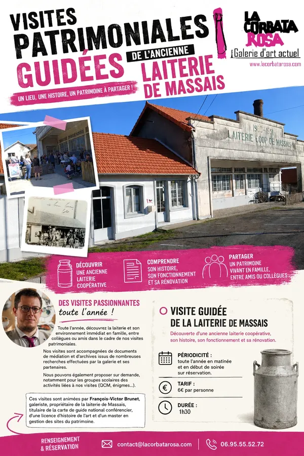 Visite patrimoniale de l'ancienne laiterie coopérative de Massais